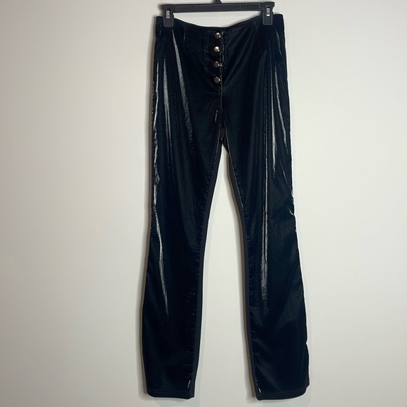 I.AM.GIA | Women’s Black Castor PVC Pants Size Medium - Picture 2 of 7